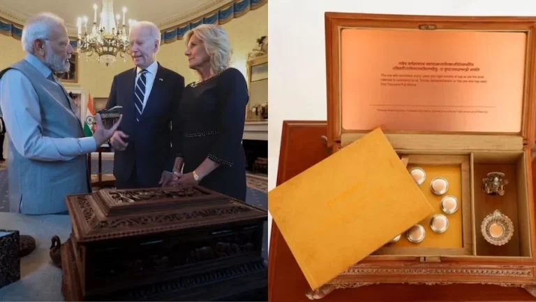 The gift of ghee and jaggery to the US President, along with diamonds also includes salt from Gujarat._11zon The gift of ghee and jaggery to the US President, along with diamonds also includes salt from Gujarat.