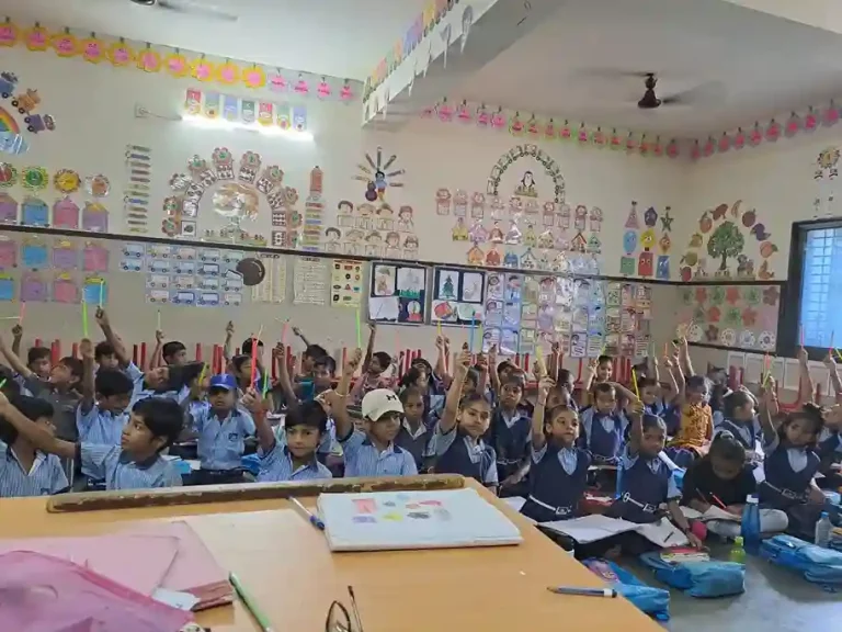 This government primary school in Vav village of Kamrej taluka has modern facilities