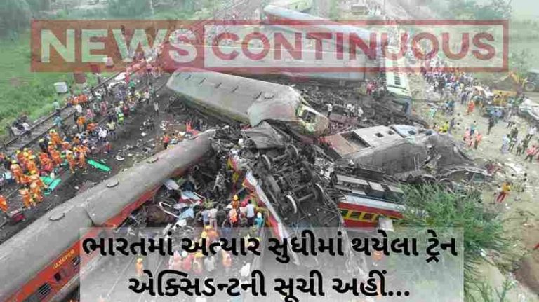 Here is the list major of Rail Accidents in India