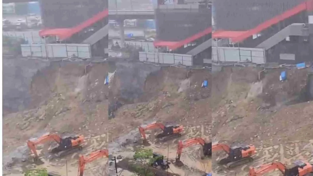 Borivali Metro Landslide: Landslide near Mumbai's Magathane metro station triggers panic among locals