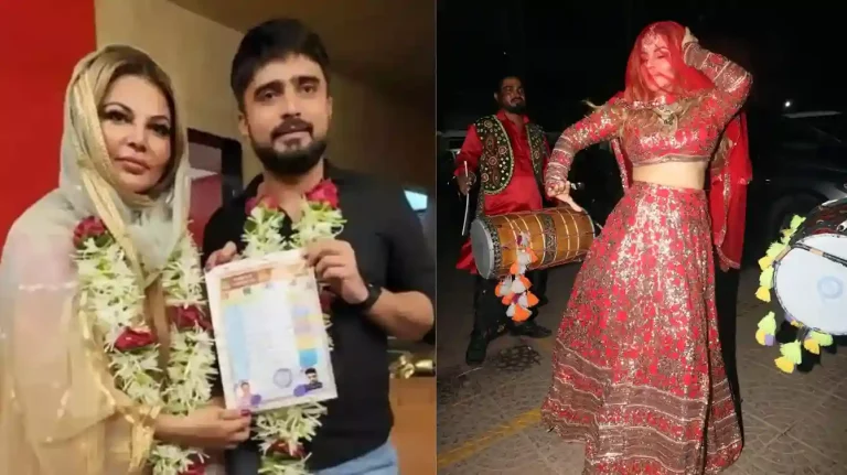 rakhi sawant divorce adil khan durrani dance breakup party in bridal wear