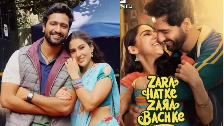 zara hatke zara bachke sara ali khan retains mangalsutra and blue saree