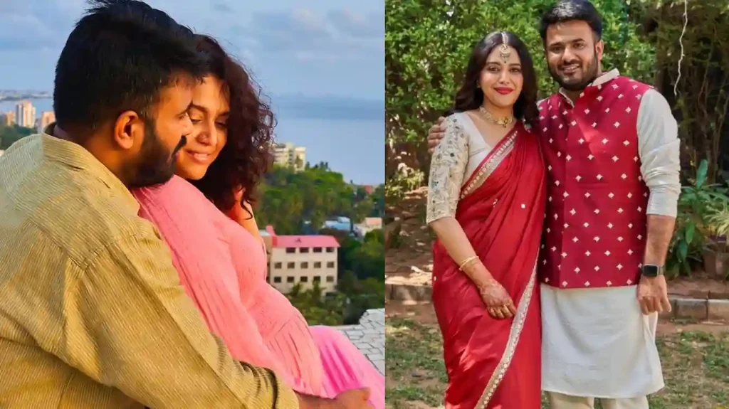 swara bhaskar pregnant as shares pics in baby bumb with her husband