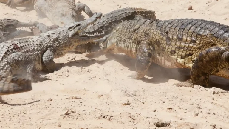 Watch Two Crocs Fight To The Death in An Intense Match