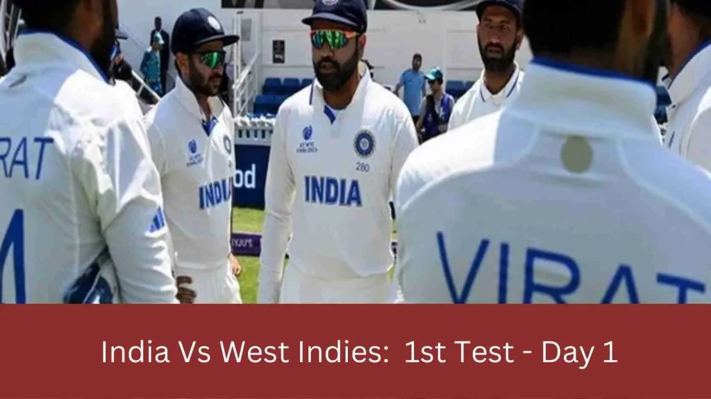 India Vs West Indies 1st Test Score: West Indies fly in the storm of Ashwin's spin...Many records were set on the first day, Rohit-Yashswi also shined