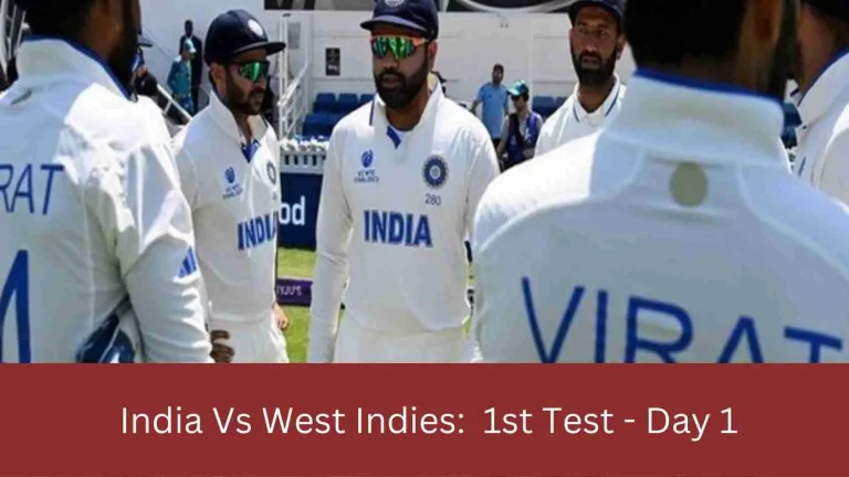 India Vs West Indies 1st Test Score: West Indies fly in the storm of Ashwin's spin...Many records were set on the first day, Rohit-Yashswi also shined