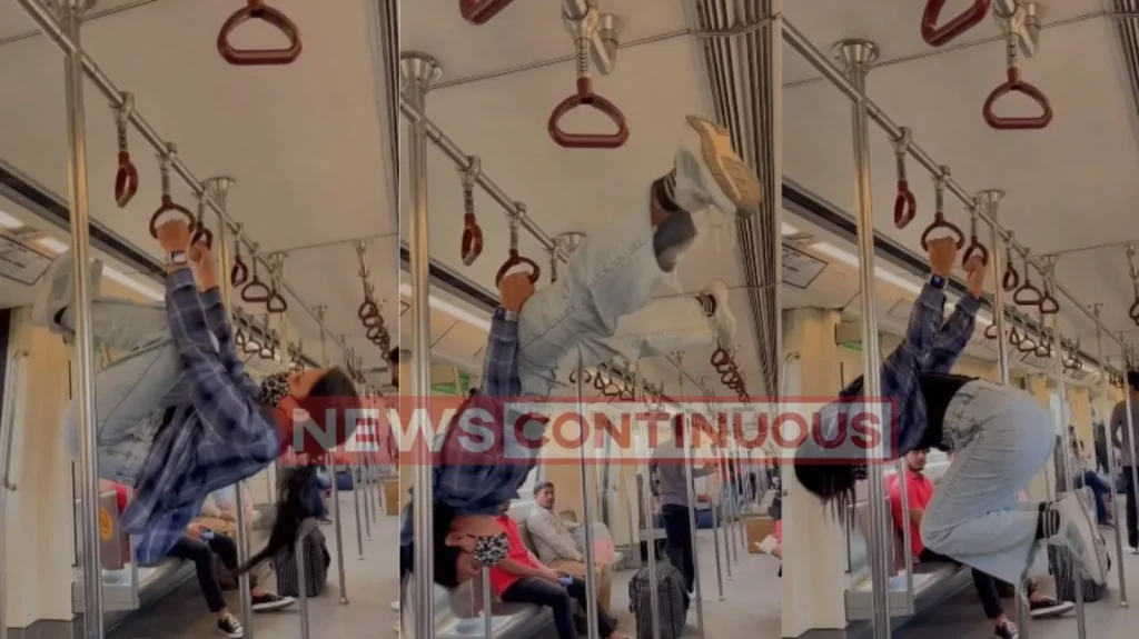 Delhi metro : video goes viral of a girl dancing people reacting on it