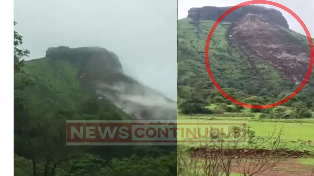Kavanai Fort Collapsed: Portion of Kavnai fort collapses amid rains in Nashik district; no casualties