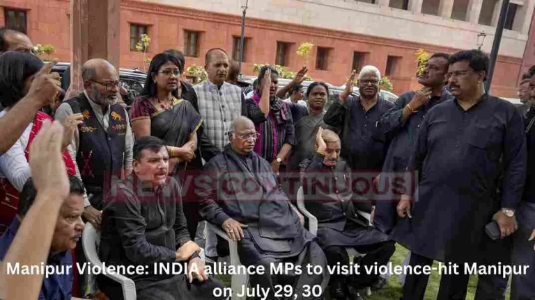 Manipur Violence: INDIA alliance MPs to visit violence-hit Manipur on July 29, 30