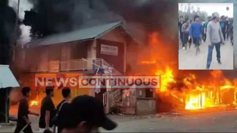 Manipur Violence: An angry mob set fire to the main accused's house