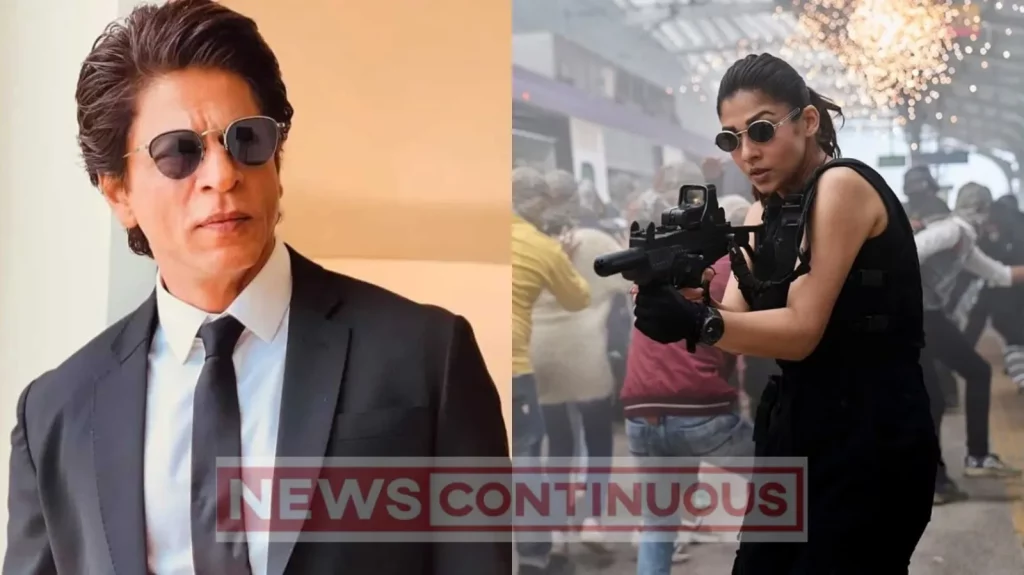 jawan shah rukh khan reveals nayanthara look from atlee kumar film