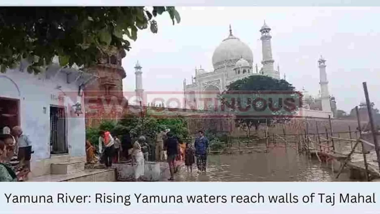 Yamuna River: Rising Yamuna waters reach walls of Taj Mahal