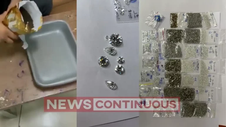 Mumbai Airport: Customs officials at Mumbai airport seize diamonds worth Rs 1.49 cr, one arrested Mumbai Airport: Customs officials at Mumbai airport seize diamonds worth Rs 1.49 cr, one arrested