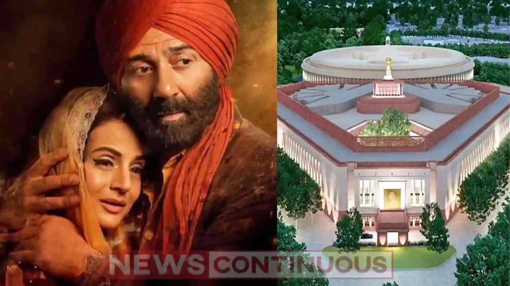 gadar 2 created new history became the first film to be screened in the new parliament building