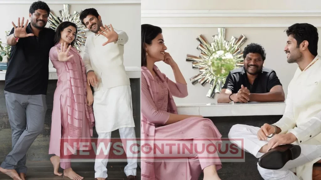 Vijay deverakonda and rashmika mandanna shared pictures for celebrated 5 years of geeta govindam