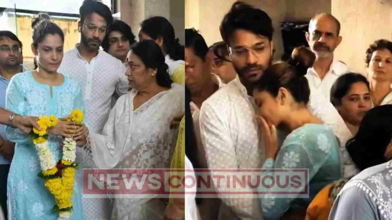 ankita lokhande break down after father shashikant lokhande demise
