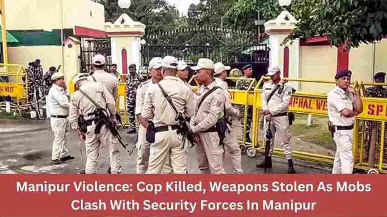 Manipur Violence: Cop Killed, Weapons Stolen As Mobs Clash With Security Forces In Manipur