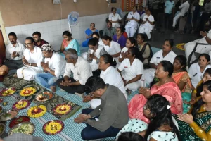 Bappa's Mahaarti and Katha was held at New Civil Hospital-Surat with ideal spirit of pan-religious equality
