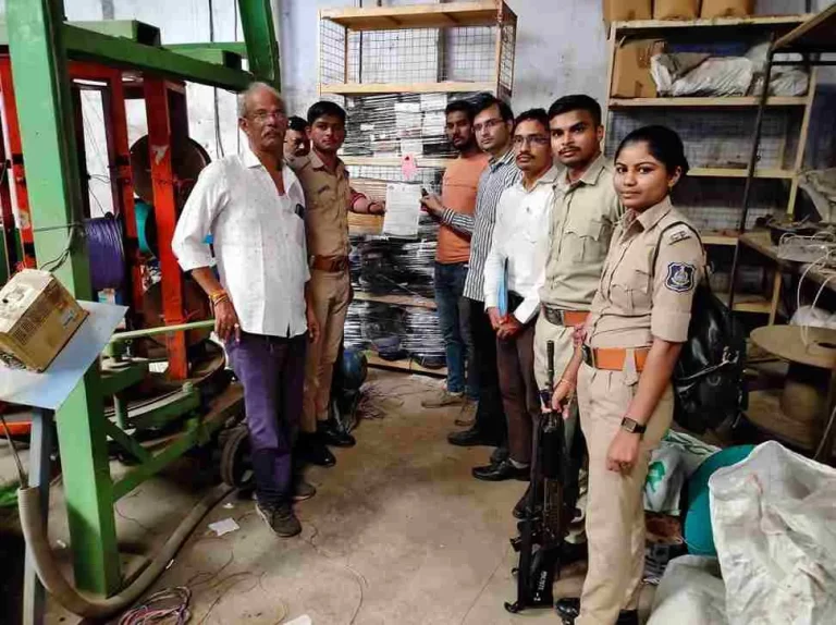 Bureau of Indian Standards raids on electric cable manufacturing unit