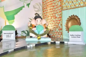 Ganeshotsav -Tree Ganesha installed in Surat by the Green Man of Gujarat 