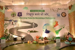 Ganeshotsav -Tree Ganesha installed in Surat by the Green Man of Gujarat 