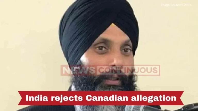 India rejects Canadian allegation over Khalistani leader Hardeep Singh Nijjar's killing