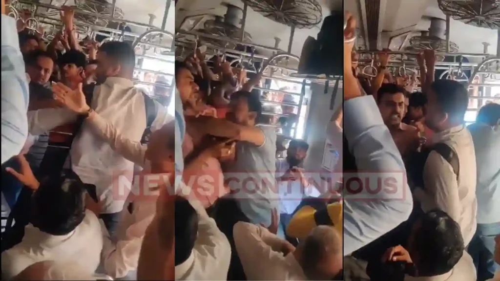 Mumbai Local Turns Chaotic After Two Men Get into Heated Brawl
