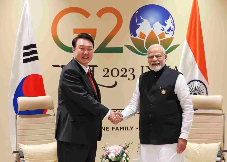 Meeting of Prime Minister Shri with the President of the Republic of Korea Meeting of Prime Minister Shri with the President of the Republic of Korea