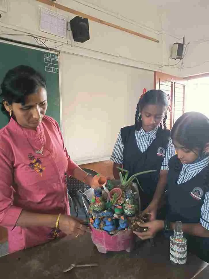 Curriculum is old, but the method is new: Kiran Wankhede, a government school teacher, imparts knowledge with enthusiasm.