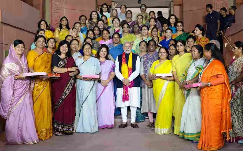 Women MPs meet PM after passage of Nari Shakti Vandan Act
