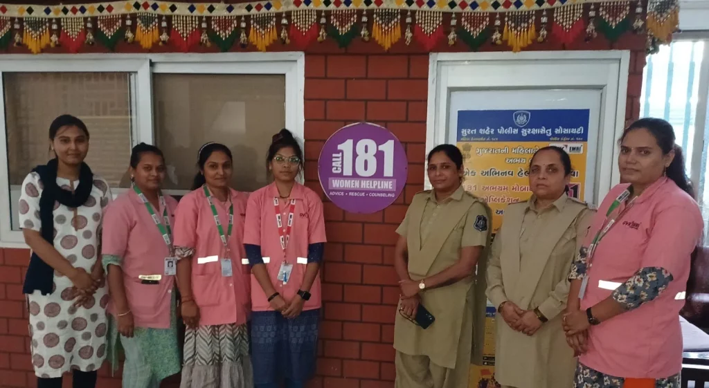 Abhayam, 181 women helpline Surat deployed for women's safety during Navratri festival.