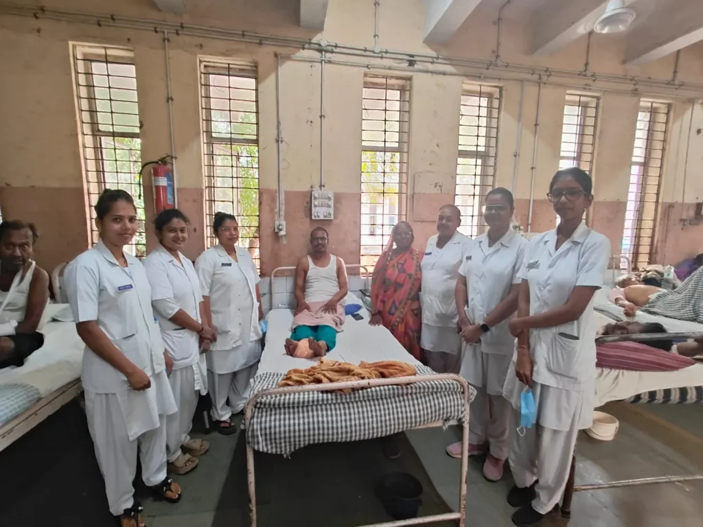 Doctors of the Orthopedic Department of New Civil Hospital operated hip replacement on a patient from Maharashtra