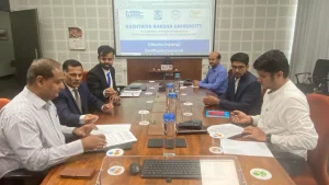 Rashtriya Raksha University (RRU) and Gujarat Institute of Disaster Management (GIDM) signed the MoU.