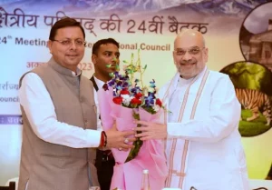 Union Home Minister and Cooperation Minister Shri Amit Shah chaired the 24th meeting of Central Zonal Council at Narendra Nagar, Uttarakhand today
