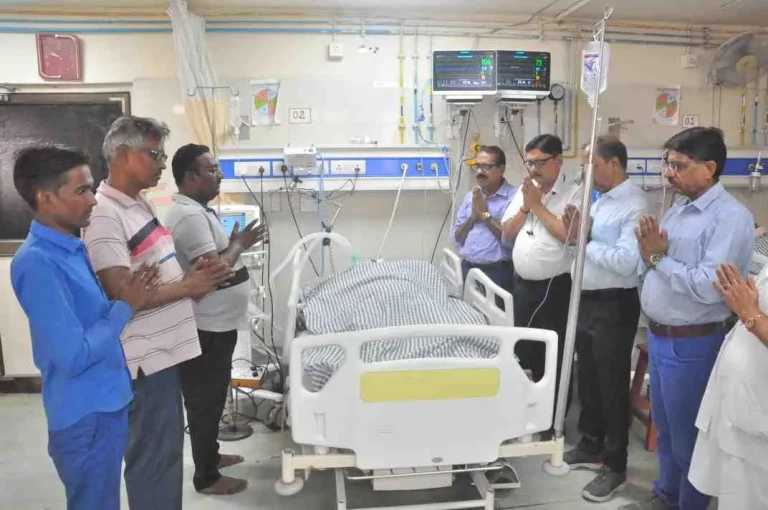 2 kidneys and liver of a 45-year-old brain-dead man were donated in the civil hospital.