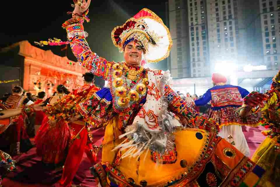Navratri of Showglitz means traditional desi garba.