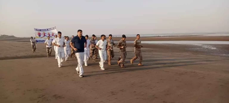 Fit India Run 4.0 organized by CISF at Suvali Beach