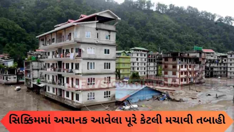 How much devastation did the sudden flood cause in Sikkim