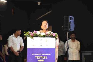 A seminar for textile and apparel sector was held on the theme 'Textile Vision of Gujarat for a Developed India