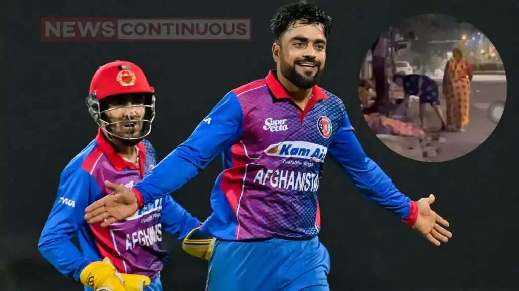 Afghanistan Cricket Team: Afghani player donates secret to proletariat of Ahmedabad at midnight, video goes viral.. Watch the video..