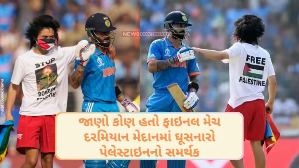 India Vs Australia Know who was the supporter of Palestine who entered the field during the final match