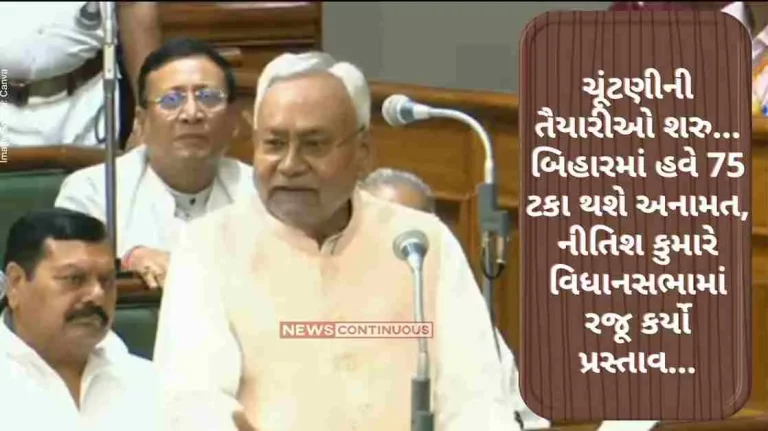 Nitish Kumar Bihar will now have 75 percent reservation, Nitish Kumar proposed in the assembly