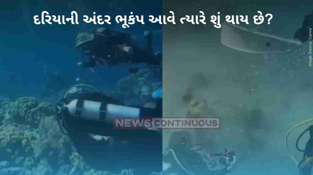 Underwater Earthquake Scuba divers witness earthquake under ocean in chilling video