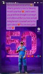 anushka shared a special post after virat kohli century