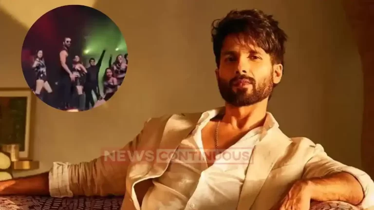 shahid kapoor falls down on stage while performing at iffi 2023