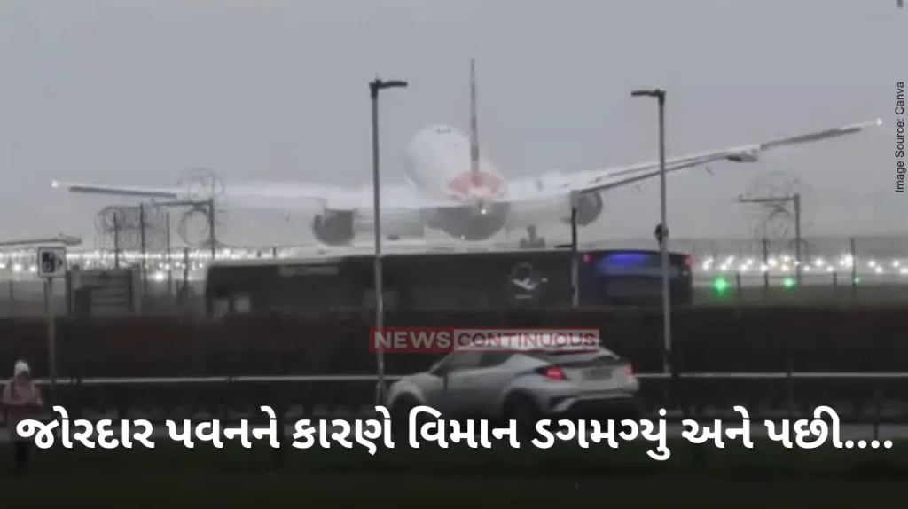 Dangerous Landing Boeing 777 makes 'terrifying' landing at London airport amid strong winds