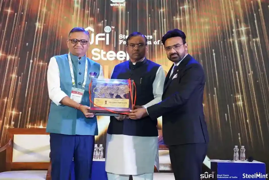 2nd India Steel and Metal Conference & 4th SUFI Steel Awards 2023 with MOS Faggan Singh Kulaste