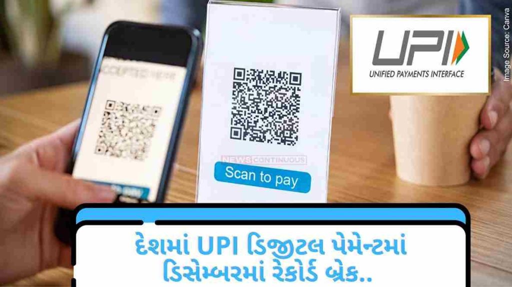 Digital Payment Record break in UPI digital payment in the country in December.. UPI payment figure has increased so much to cross 183 lakh crore rupee