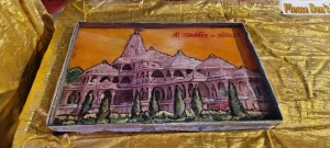 Magic rangoli in water and 3D rangoli on water created by an artist from Rajkot at the Art Culture Mahakumbh organized before the Pran Pratishtha Mohotsav of Ram Mandir in Ayodhya
