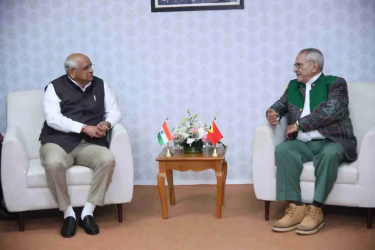 Meeting of Chief Minister Mr. Bhupendra Patel with President of Democratic Republic of Timor Leste